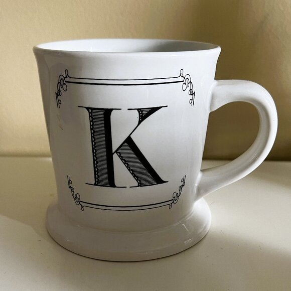 "K" Initial Coffee Mug - Picture 1 of 3